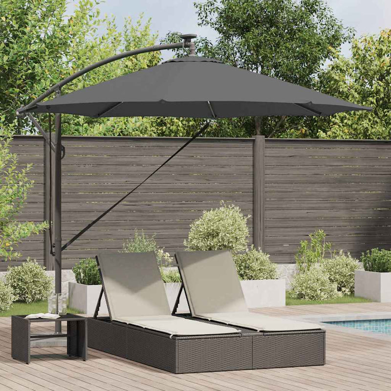 Afbeelding laden in galerijviewer, Vidaxl parasol antraciet 294 x 294 x 248 cm polyester en aluminium
