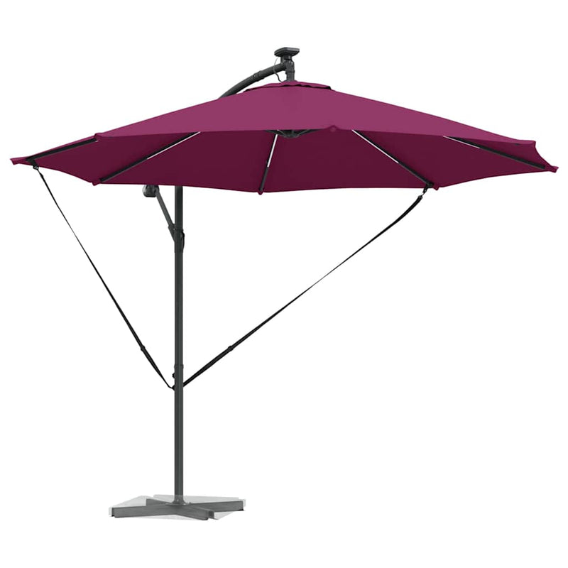 Afbeelding laden in galerijviewer, Vidaxl parasol bordeaux rood 294 x 294 x 248 cm polyester en aluminium