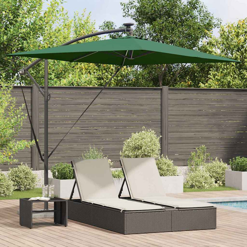 Afbeelding laden in galerijviewer, Vidaxl parasol groen 294 x 200 x 270 cm polyester en aluminium