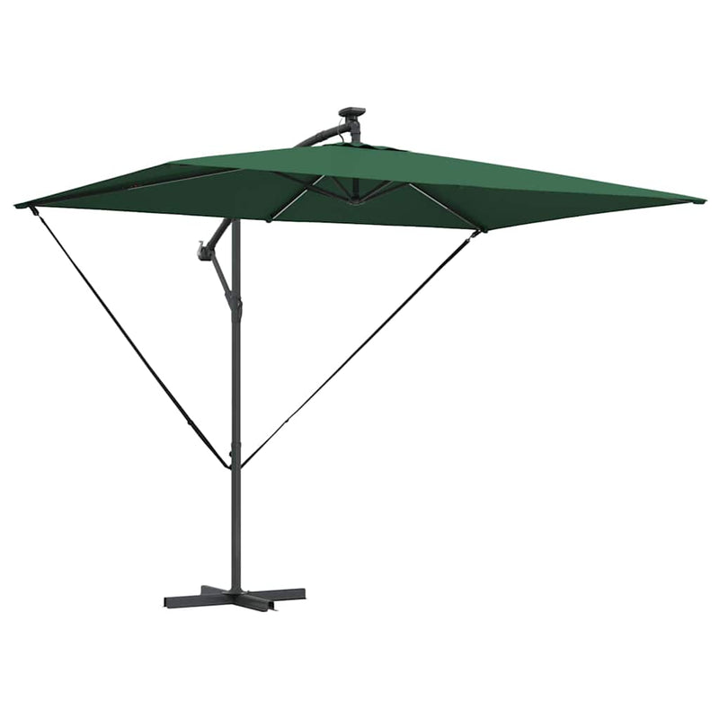 Afbeelding laden in galerijviewer, Vidaxl parasol groen 294 x 200 x 270 cm polyester en aluminium