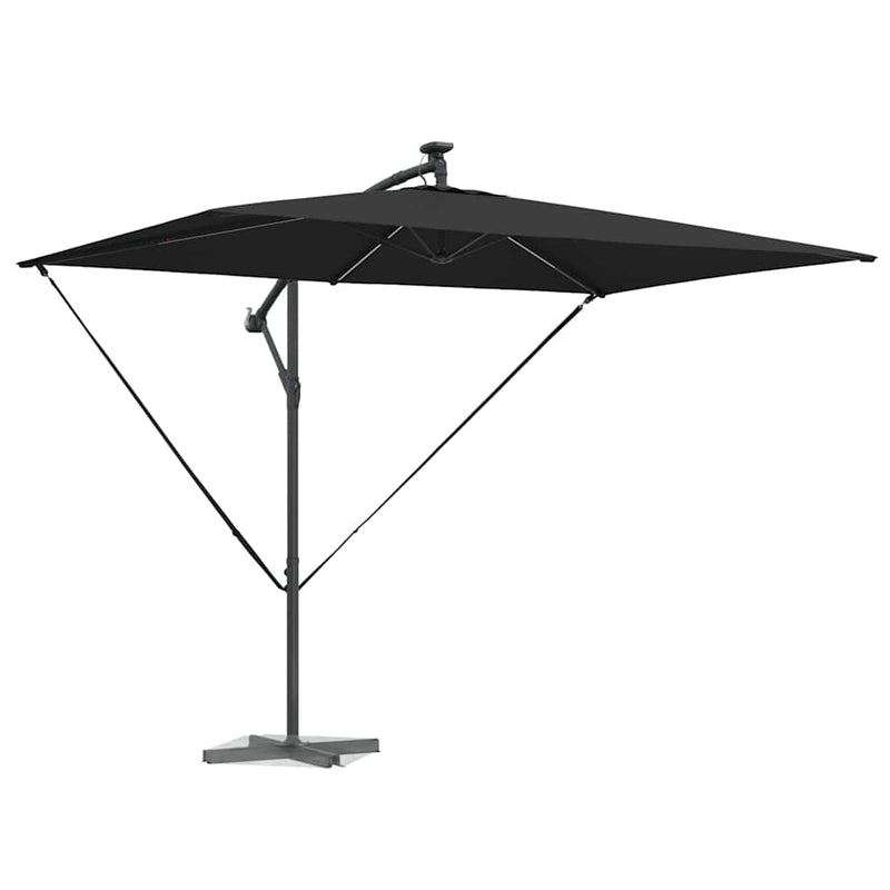ギャラリービューアに画像をロードする, Vidaxl parasol zwart 294 x 200 x 270 cm polyester en aluminium