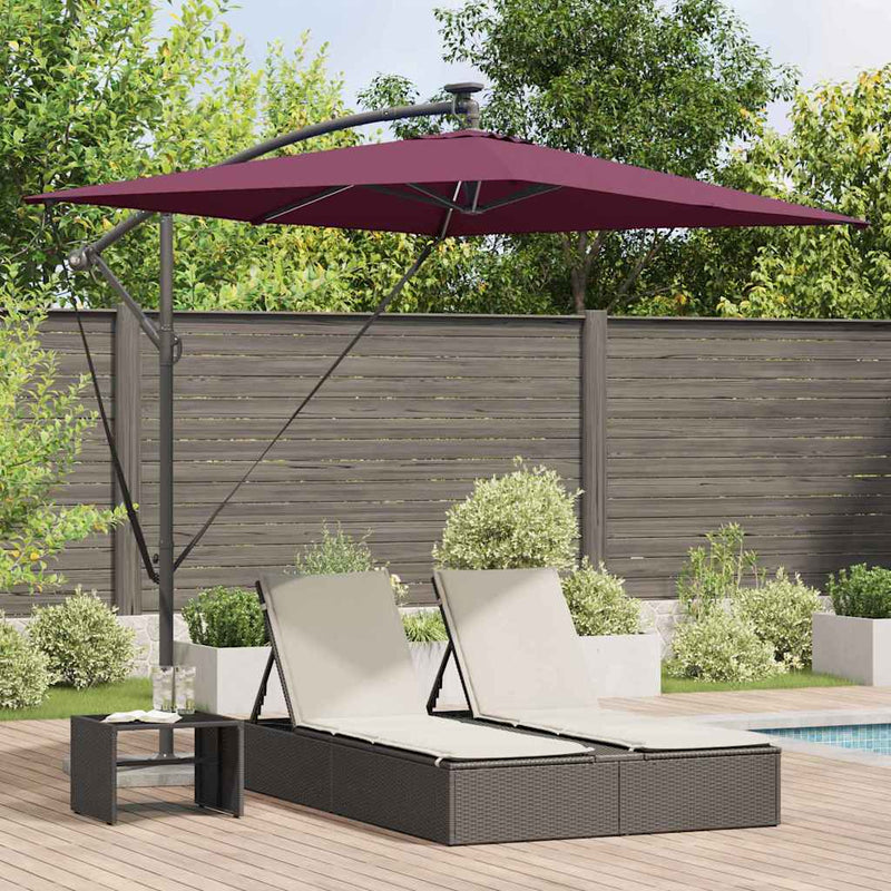 ギャラリービューアに画像をロードする, Vidaxl parasol bordeaux rood 294 x 200 x 270 cm polyester en aluminium