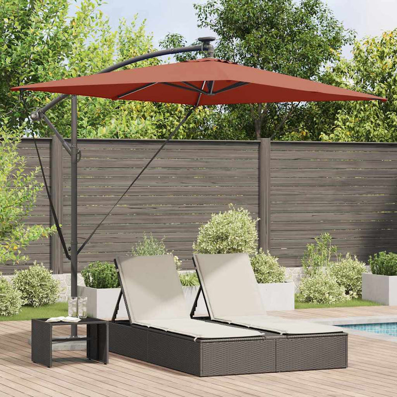 ギャラリービューアに画像をロードする, Vidaxl parasol terracotta 294 x 200 x 270 cm polyester en aluminium