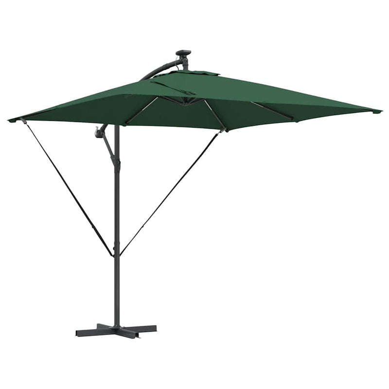 ギャラリービューアに画像をロードする, Vidaxl cantilever banana parasol groen 249 x 249 x 250 cm