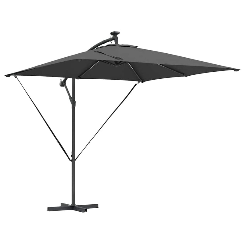 ギャラリービューアに画像をロードする, Vidaxl cantilever banana parasol antraciet 249 x 249 x 250 cm