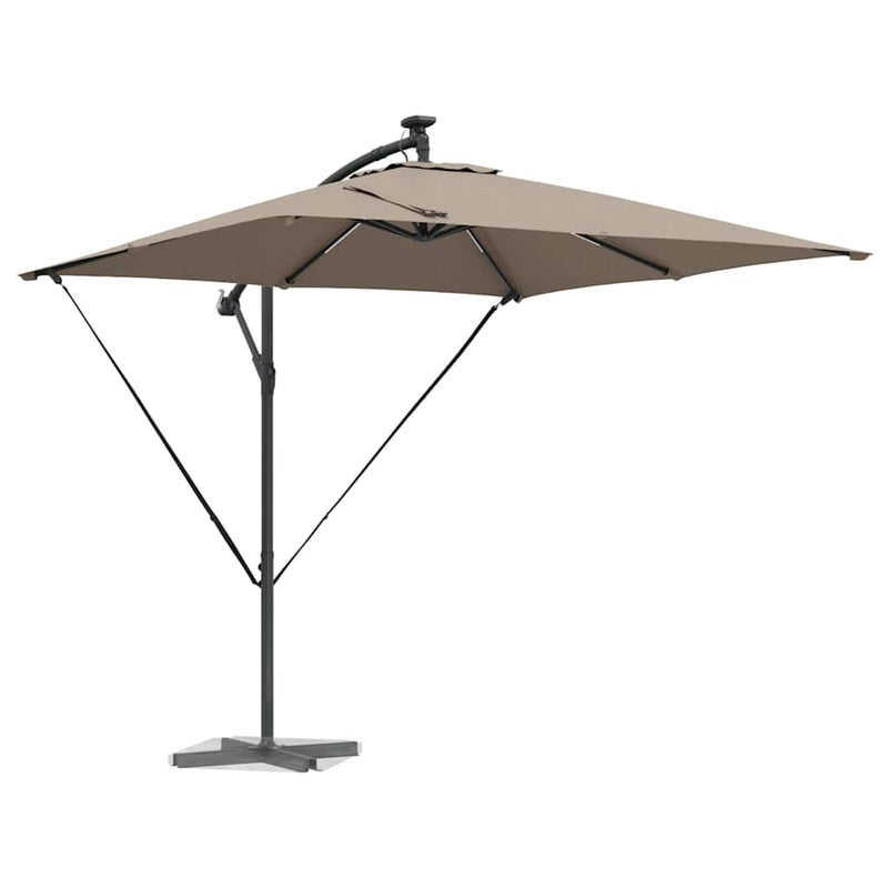 ギャラリービューアに画像をロードする, Vidaxl cantilever banana parasol taupe 249 x 249 x 250 cm
