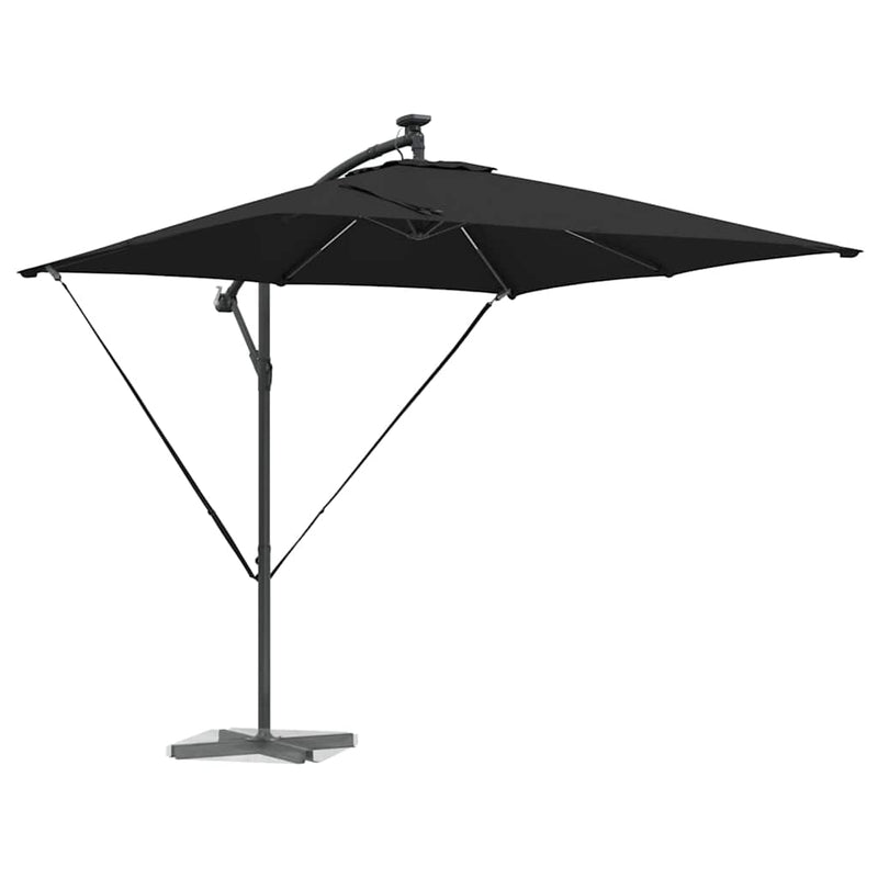 Afbeelding laden in galerijviewer, Vidaxl cantilever banana parasol zwart 249 x 249 x 250 cm