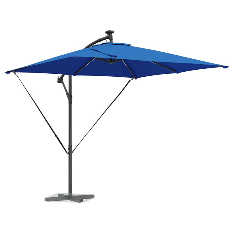 ギャラリービューアに画像をロードする, Vidaxl cantilever banana parasol blauw 249 x 249 x 250 cm