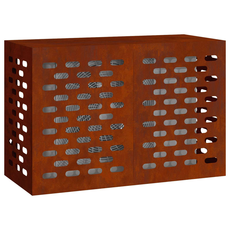 Afbeelding laden in galerijviewer, Vidaxl airconditioner hoes roestig 90 x 40 x 60 cm cortenstaal