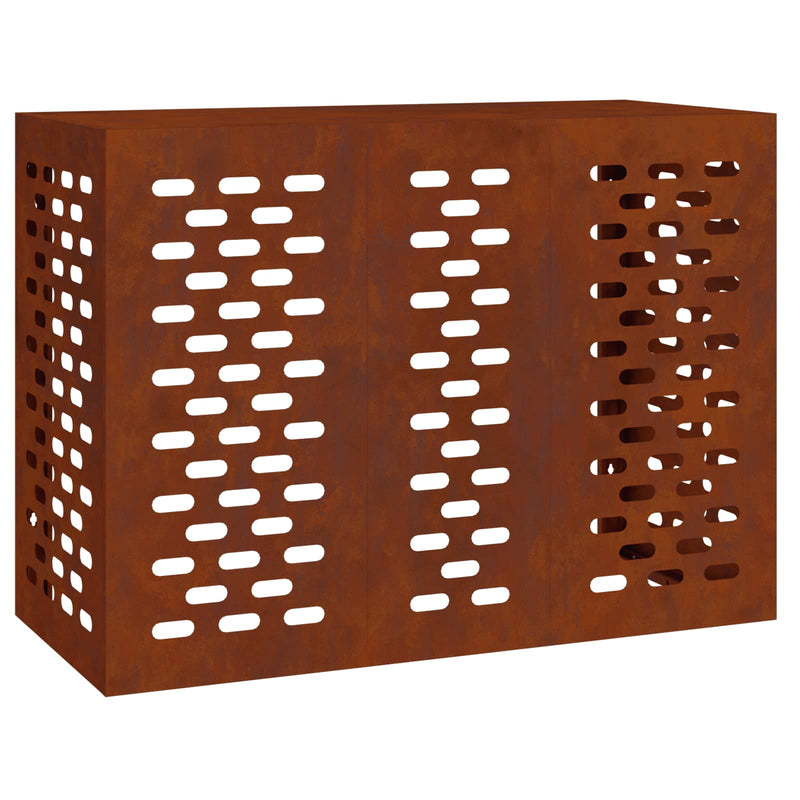 Afbeelding laden in galerijviewer, Vidaxl airconditioner hoes roestig 110 x 50 x 80 cm cortenstaal