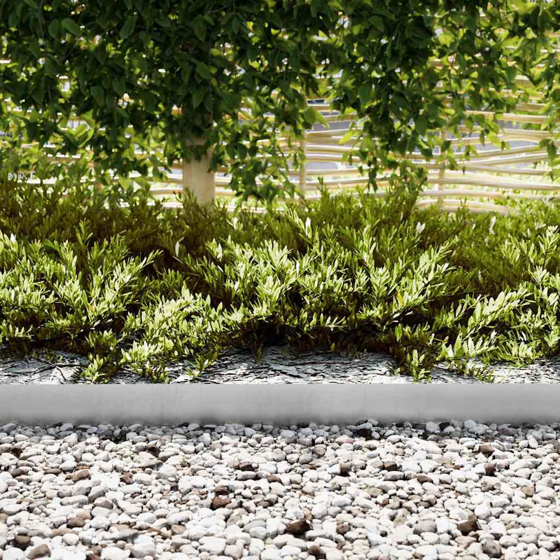 Afbeelding laden in galerijviewer, Vidaxl tuinrand 50 pcs zilver 100 x 0.05 x 20 cm gegalvaniseerd staal