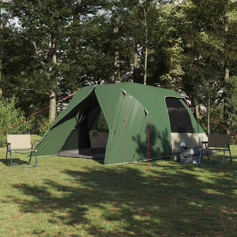 Afbeelding laden in galerijviewer, Vidaxl koepeltent met dak met opslag groen 500 x 314 x 206 cm