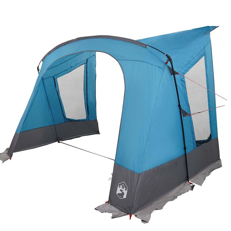 Afbeelding laden in galerijviewer, Vidaxl caravan tent met dak met opslag blauw 252 x 245 x 245 cm