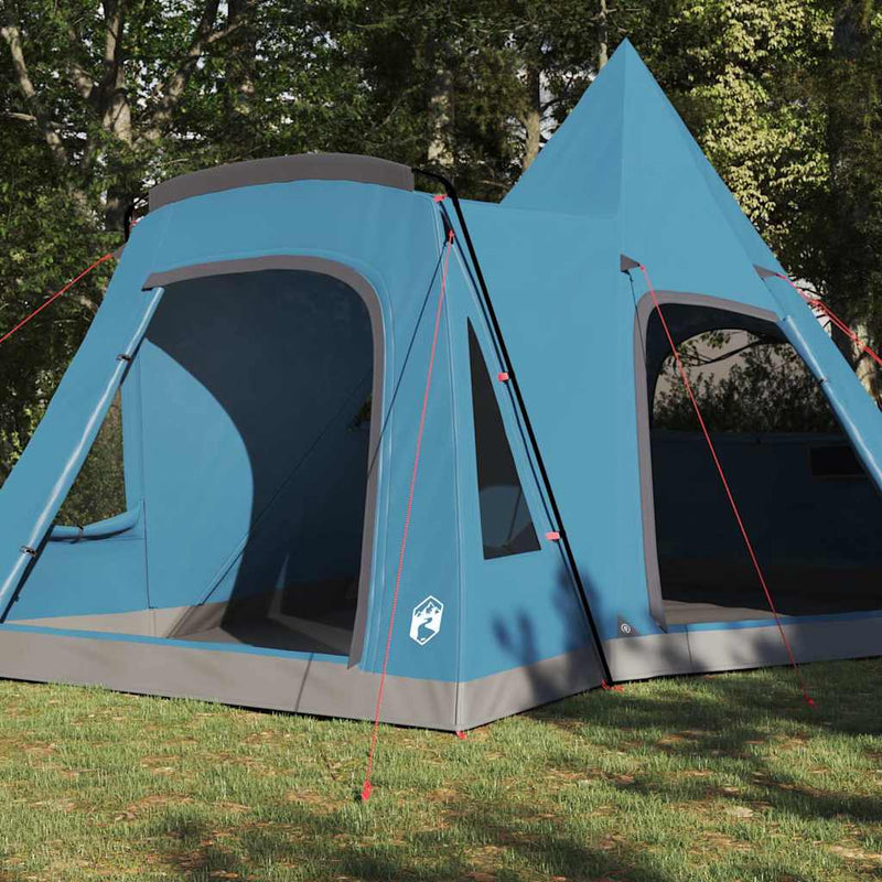 ギャラリービューアに画像をロードする, Vidaxl teepee tent met dak met opslag blauw 545 x 450 x 295 cm