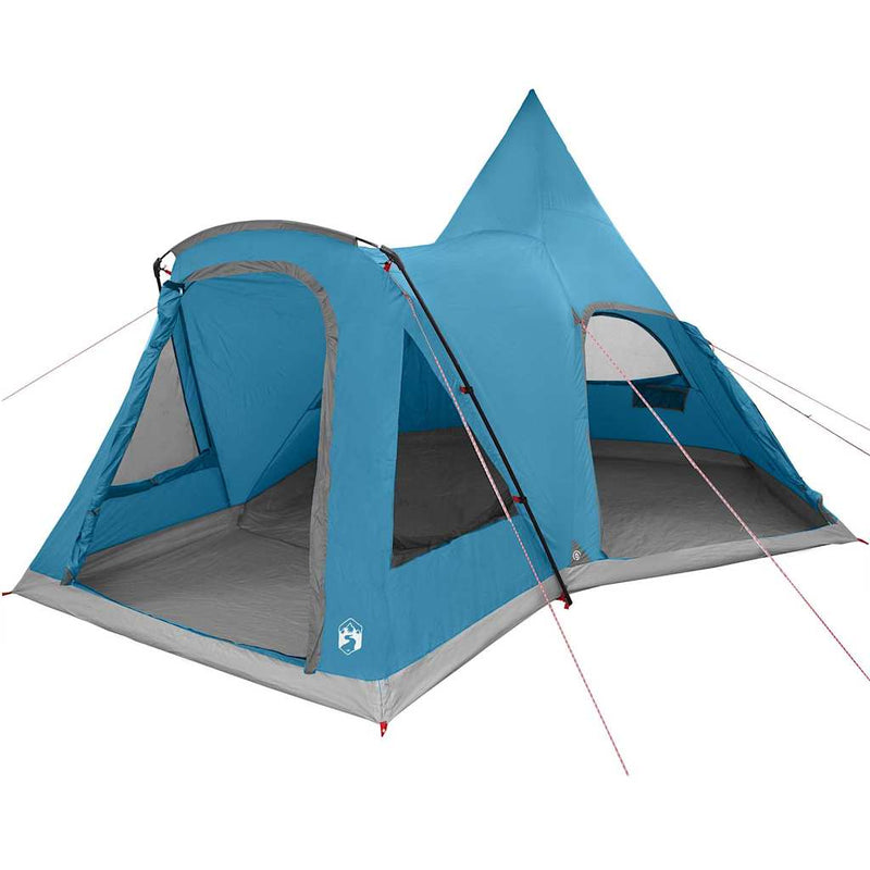 ギャラリービューアに画像をロードする, Vidaxl teepee tent met dak met opslag blauw 545 x 450 x 295 cm