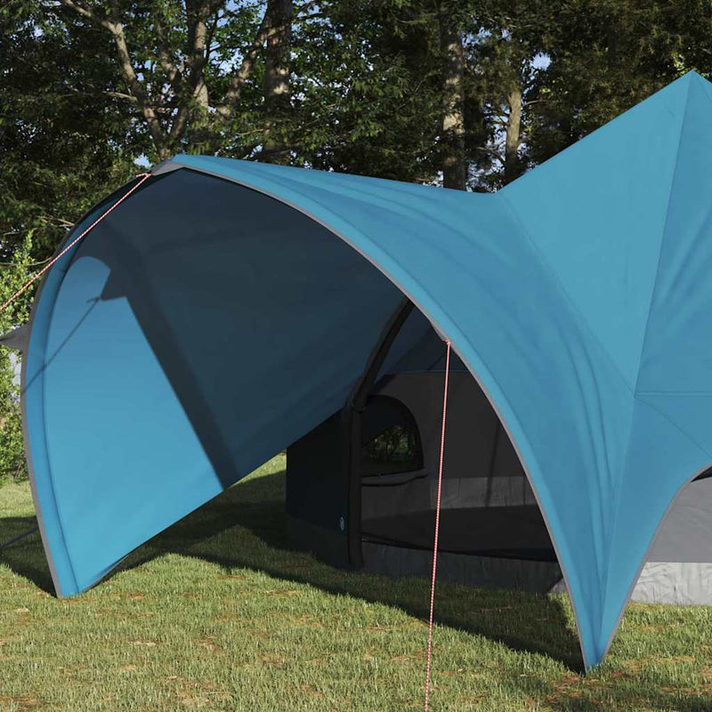 ギャラリービューアに画像をロードする, Vidaxl teepee tent met dak blauw en grijs 600 x 600 x 347 cm