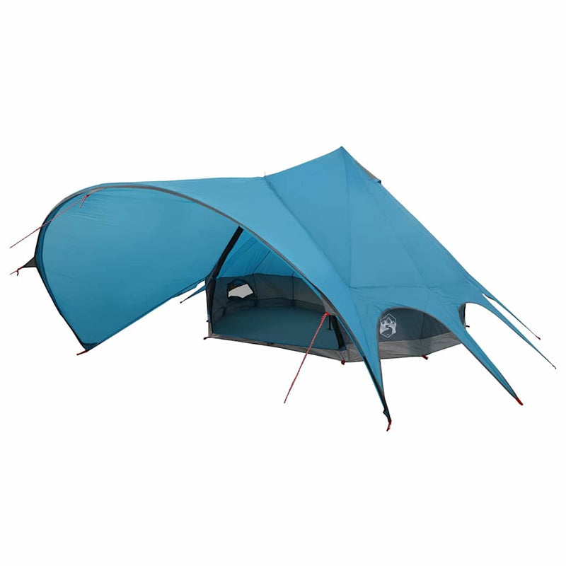 Afbeelding laden in galerijviewer, Vidaxl teepee tent met dak blauw en grijs 600 x 600 x 347 cm