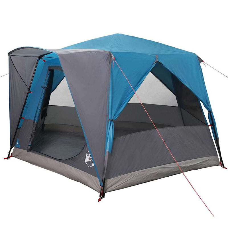Afbeelding laden in galerijviewer, Vidaxl huisje tent met dak blauw en grijs 333 x 317 x 194 cm