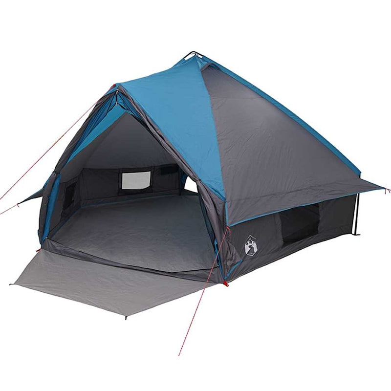 Afbeelding laden in galerijviewer, Vidaxl teepee tent met dak blauw en grijs 490 x 410 x 210 cm