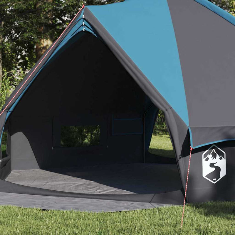 Afbeelding laden in galerijviewer, Vidaxl teepee tent met dak blauw en grijs 490 x 410 x 210 cm
