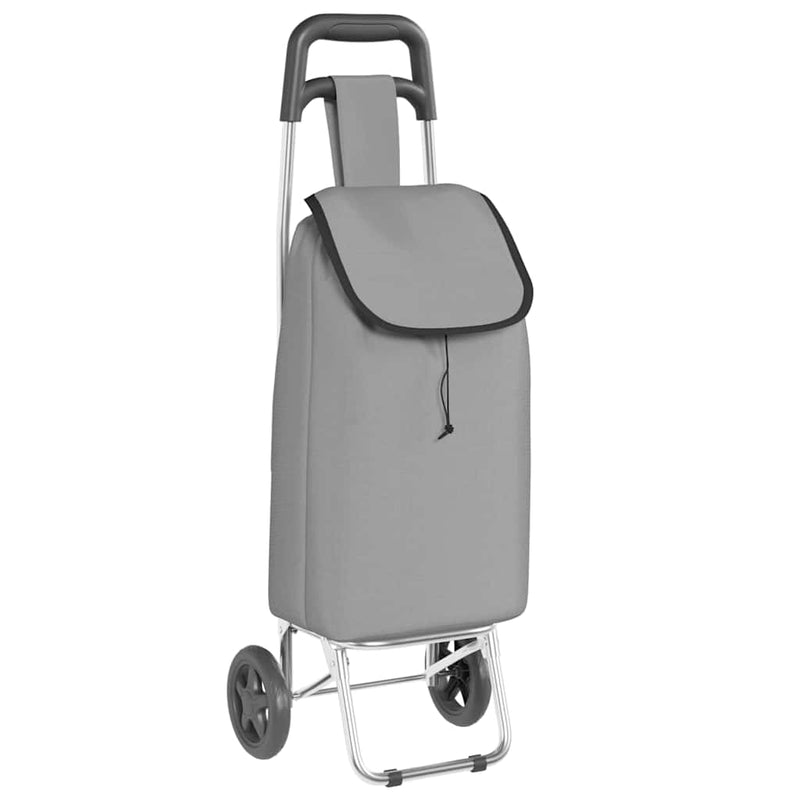 Chargez l'image dans la visionneuse de la galerie, Vidaxl winkel trolley grijs 35 x 28 x 92 cm oxford stof
