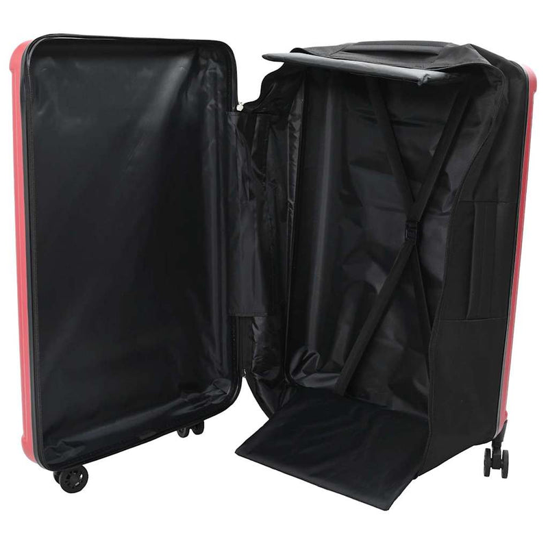 Afbeelding laden in galerijviewer, Vidaxl koffer met slot rood 50 x 30 x 76 cm abs kunststof