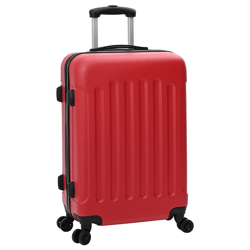 Chargez l'image dans la visionneuse de la galerie, Vidaxl koffer met slot 3 pcs rood 50 x 31 x 78 cm abs kunststof