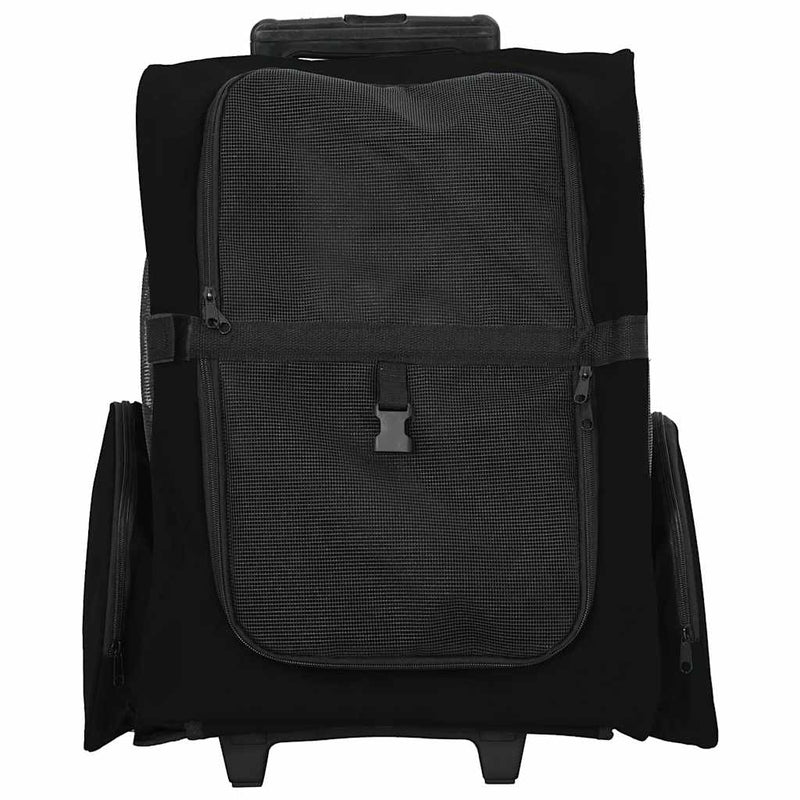 Afbeelding laden in galerijviewer, Vidaxl huisdierentrolley 3-in-1 48x32x(57-106) cm oxford stof zwart