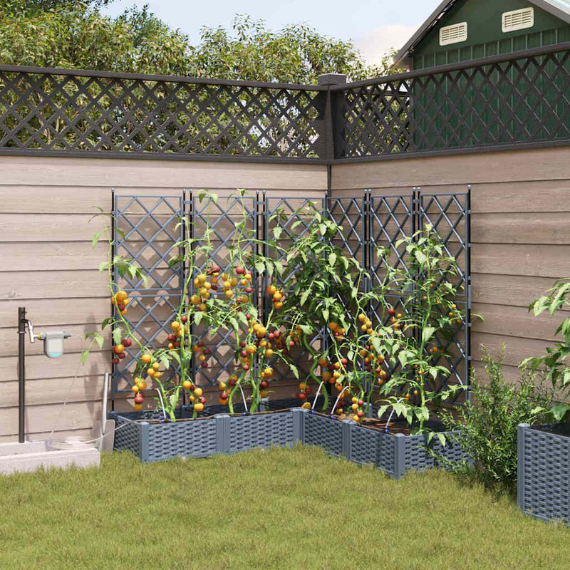 ギャラリービューアに画像をロードする, Vidaxl tuin bloempot 5 pcs licht grijs staal