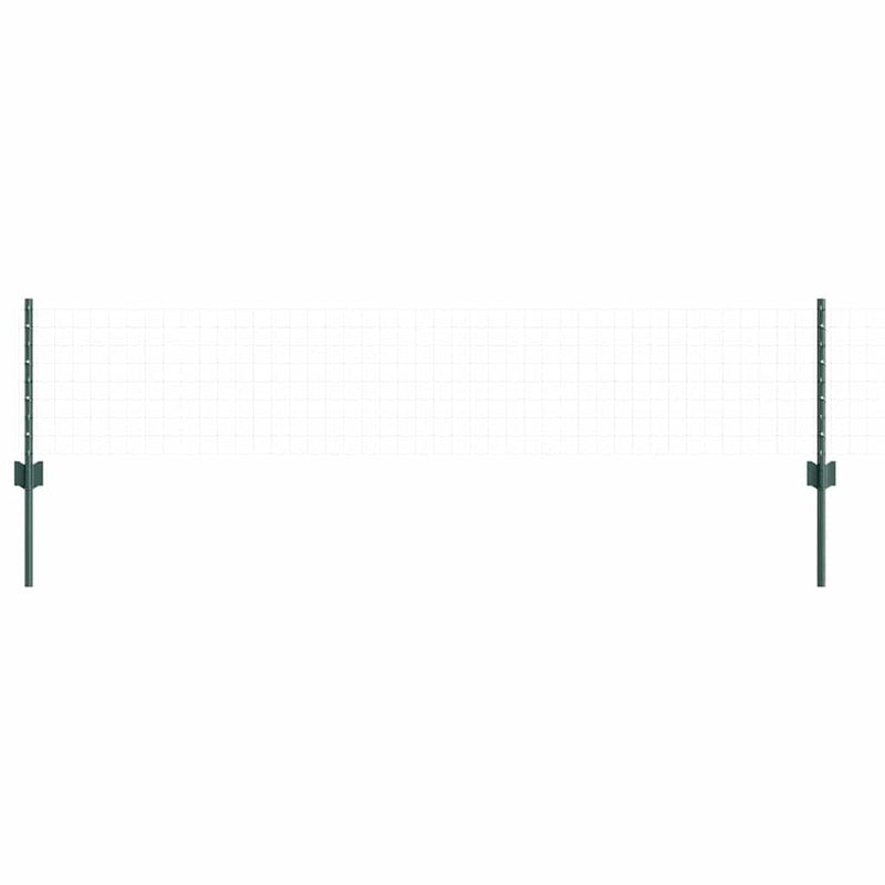 Afbeelding laden in galerijviewer, Vidaxl afrasteringspaal 5 pcs groen 80 cm staal