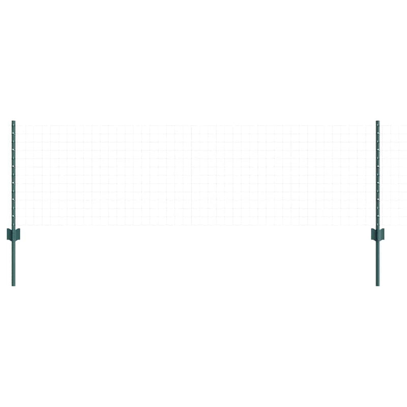 Afbeelding laden in galerijviewer, Vidaxl afrasteringspaal 5 pcs groen 100 cm staal