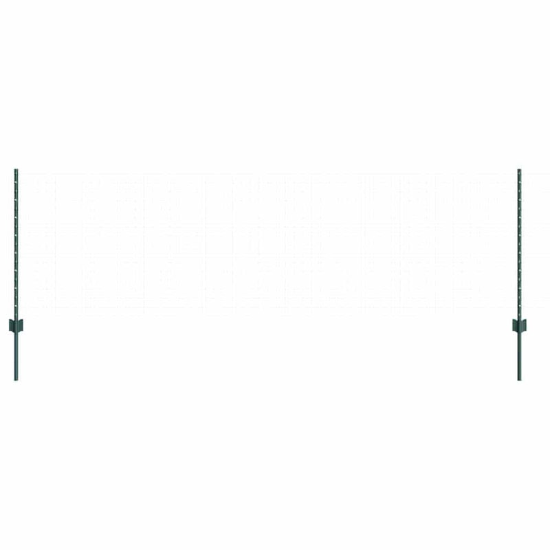 Afbeelding laden in galerijviewer, Vidaxl afrasteringspaal 5 pcs groen 120 cm staal