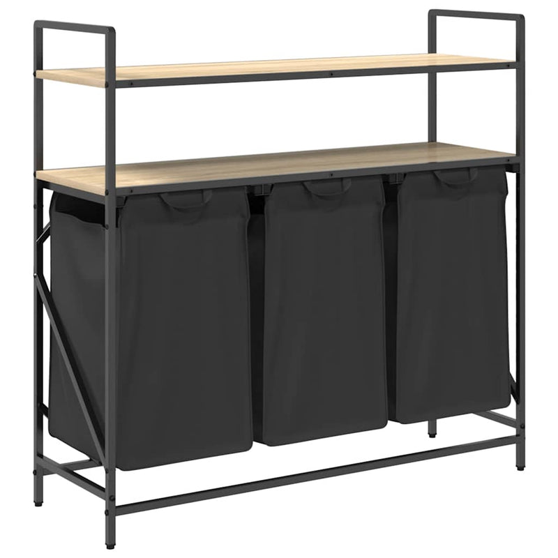 ギャラリービューアに画像をロードする, Vidaxl wasmand 3 vakken met planken sonoma eikenkleurig