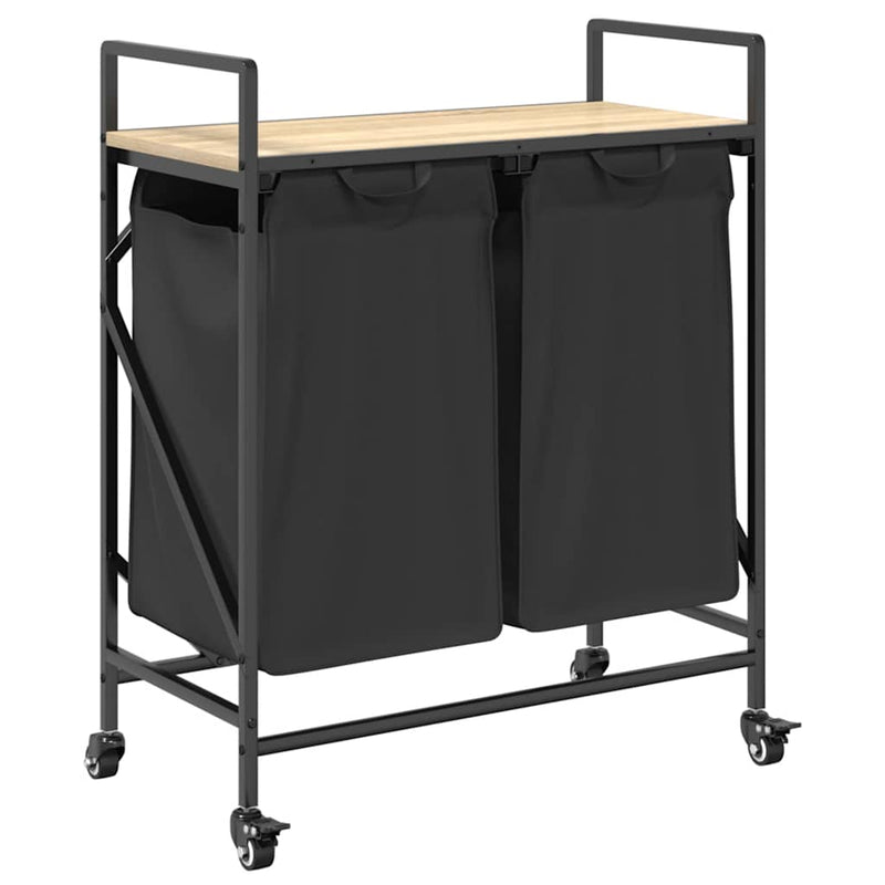 ギャラリービューアに画像をロードする, Vidaxl wasmand 2 vakken met planken sonoma eikenkleurig