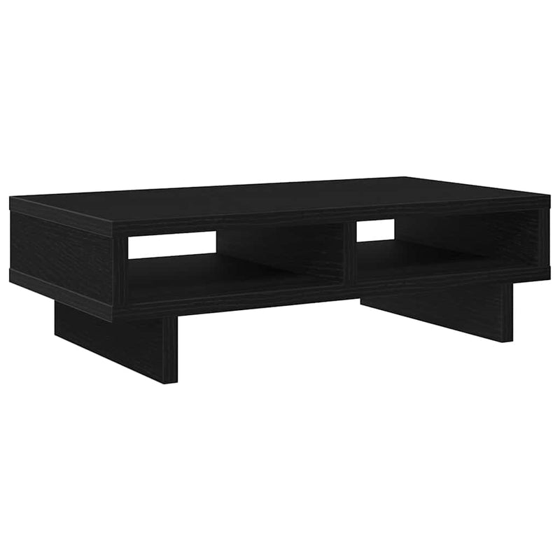 Afbeelding laden in galerijviewer, Vidaxl monitorstandaard zwart eiken 50x27x15 cm bewerkt hout