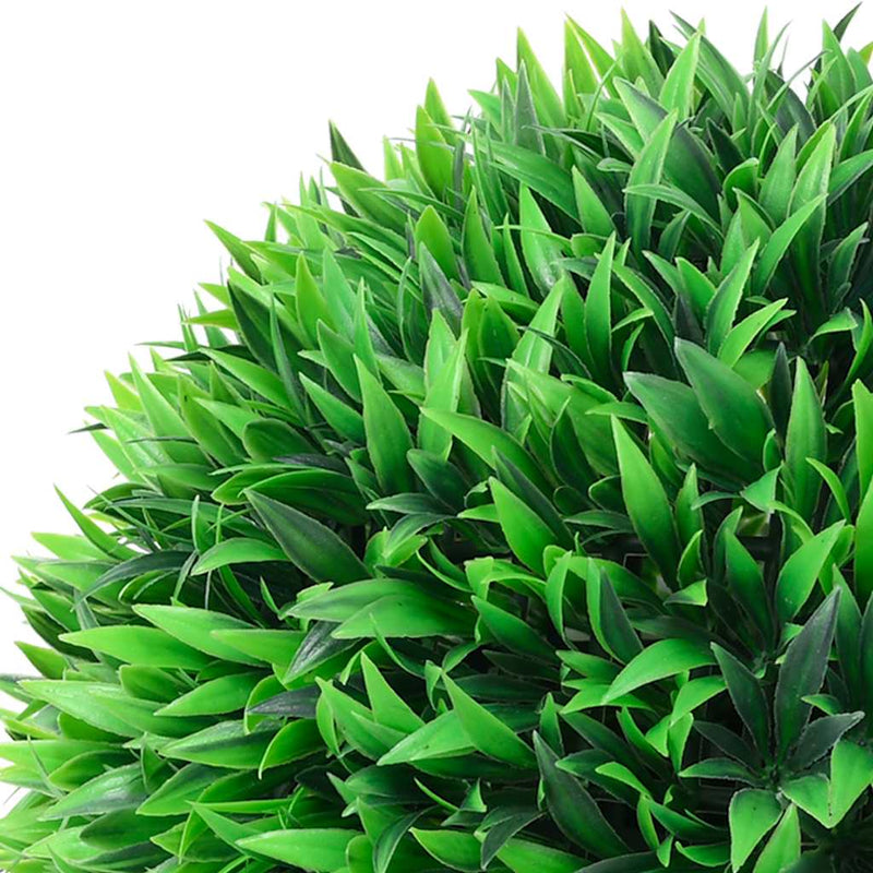 Afbeelding laden in galerijviewer, Vidaxl kunstbuxusballen met led-verlichting 2 st 47 cm groen
