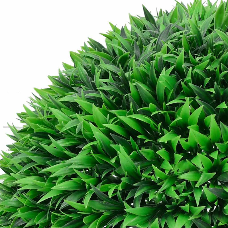 Chargez l'image dans la visionneuse de la galerie, Vidaxl kunstbuxusballen met led-verlichting 2 st 55 cm groen