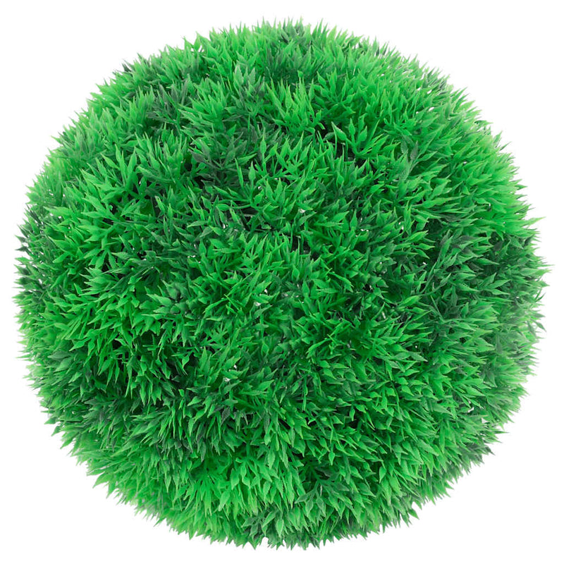 Chargez l'image dans la visionneuse de la galerie, Vidaxl kunstbuxusballen met led-verlichting 2 st 22 cm groen