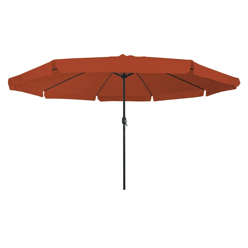 Afbeelding laden in galerijviewer, Vidaxl tuinparasol terracotta 395 x 395 x 245 cm polyester en staal