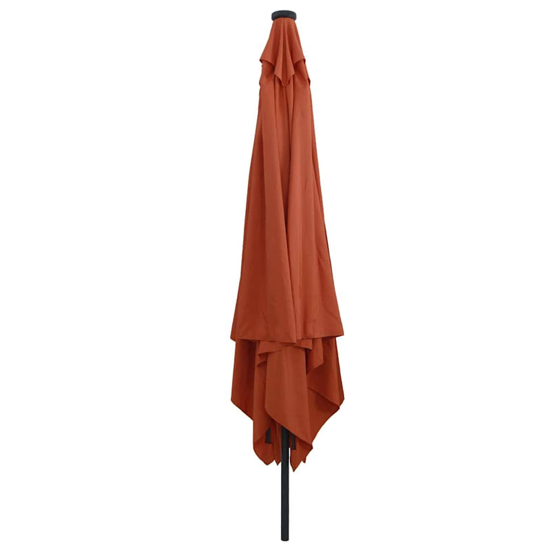 Chargez l'image dans la visionneuse de la galerie, Vidaxl tuinparasol terracotta 295 x 295 x 245 cm polyester en staal