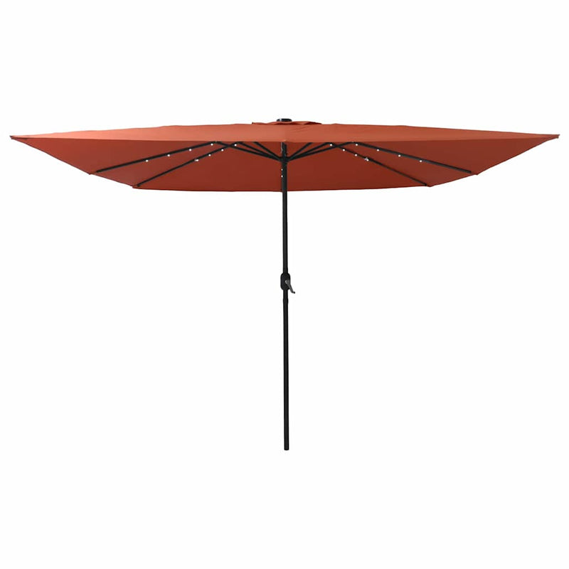 Chargez l'image dans la visionneuse de la galerie, Vidaxl tuinparasol terracotta 295 x 295 x 245 cm polyester en staal