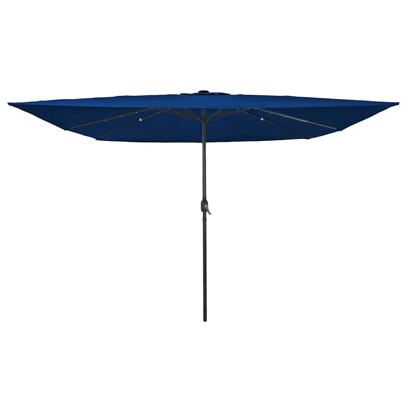 Chargez l'image dans la visionneuse de la galerie, Vidaxl tuinparasol azurblauw 295 x 295 x 245 cm polyester en staal