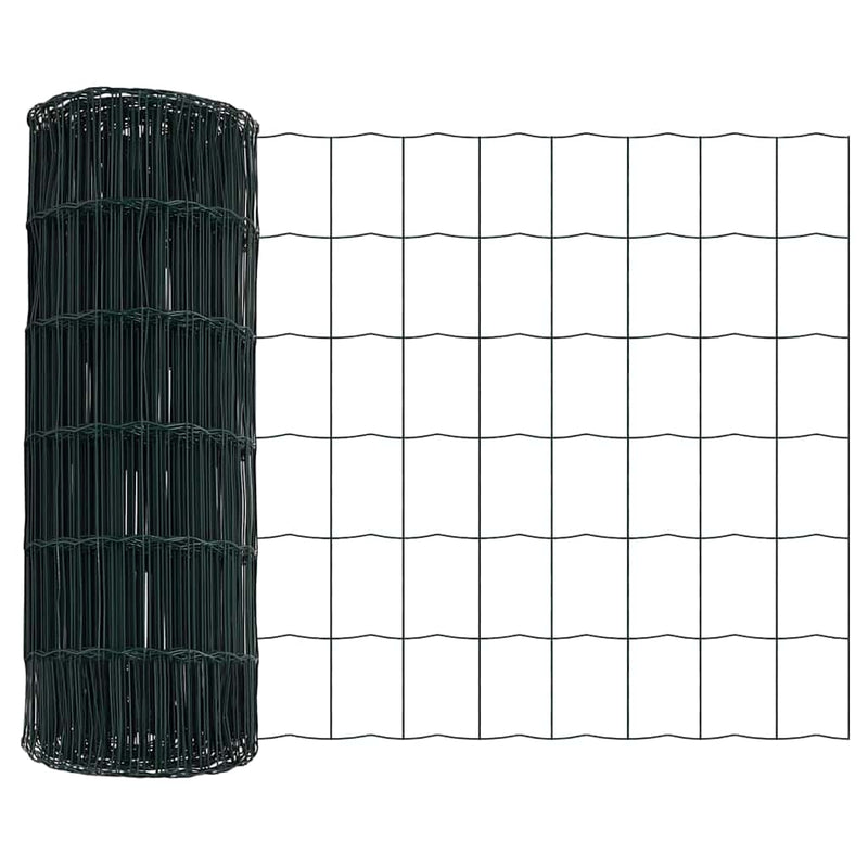 ギャラリービューアに画像をロードする, Vidaxl euro hek groen 0,8 x 25 m pvc-gecoat ijzer