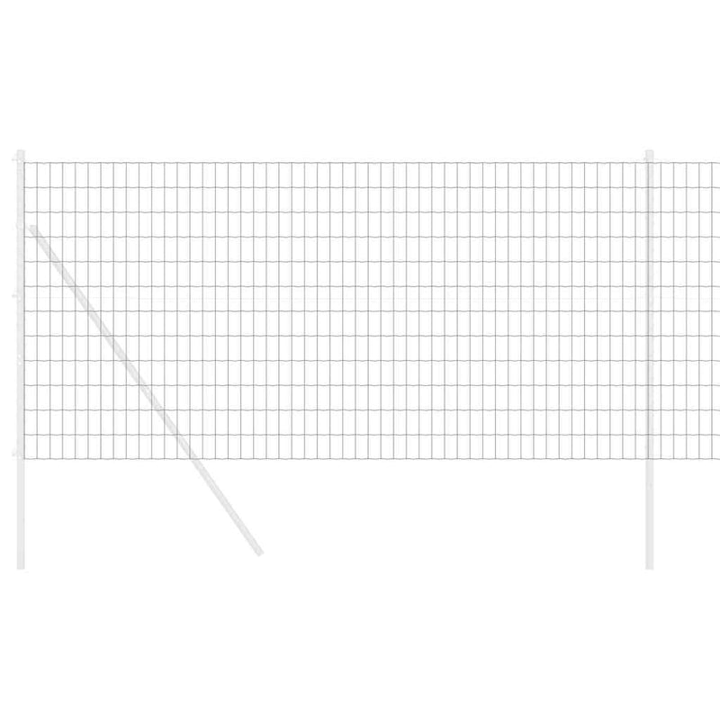 Afbeelding laden in galerijviewer, Vidaxl euro hek grijs 1,2 x 25 m pvc-gecoat ijzer