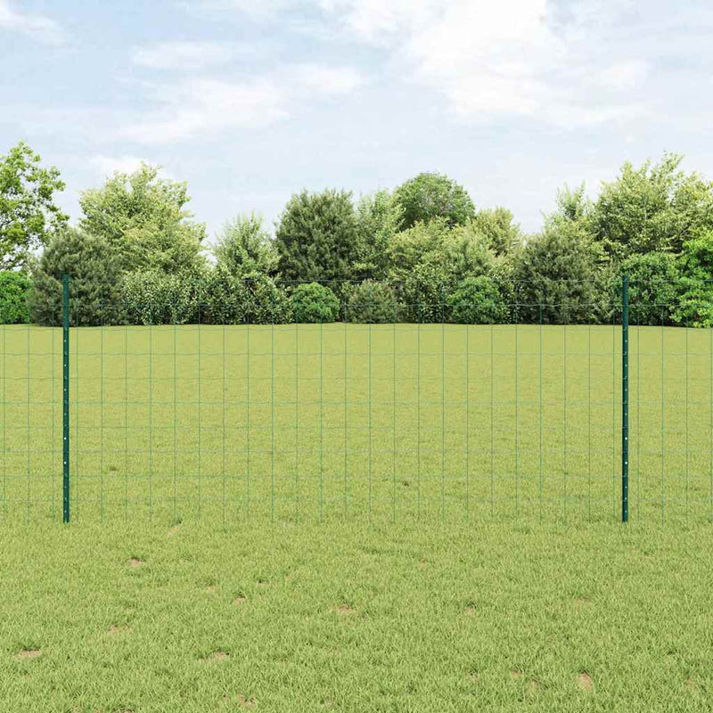 Chargez l'image dans la visionneuse de la galerie, Vidaxl hek met paal groen 1 x 10 m staal