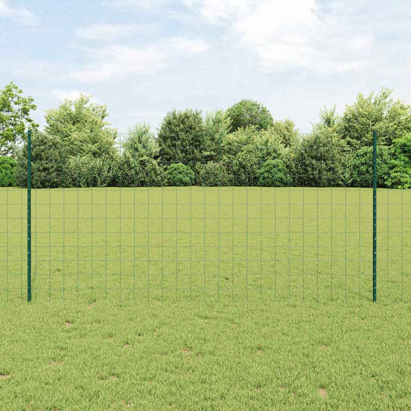 Chargez l'image dans la visionneuse de la galerie, Vidaxl hek met paal groen 1,2 x 25 m staal