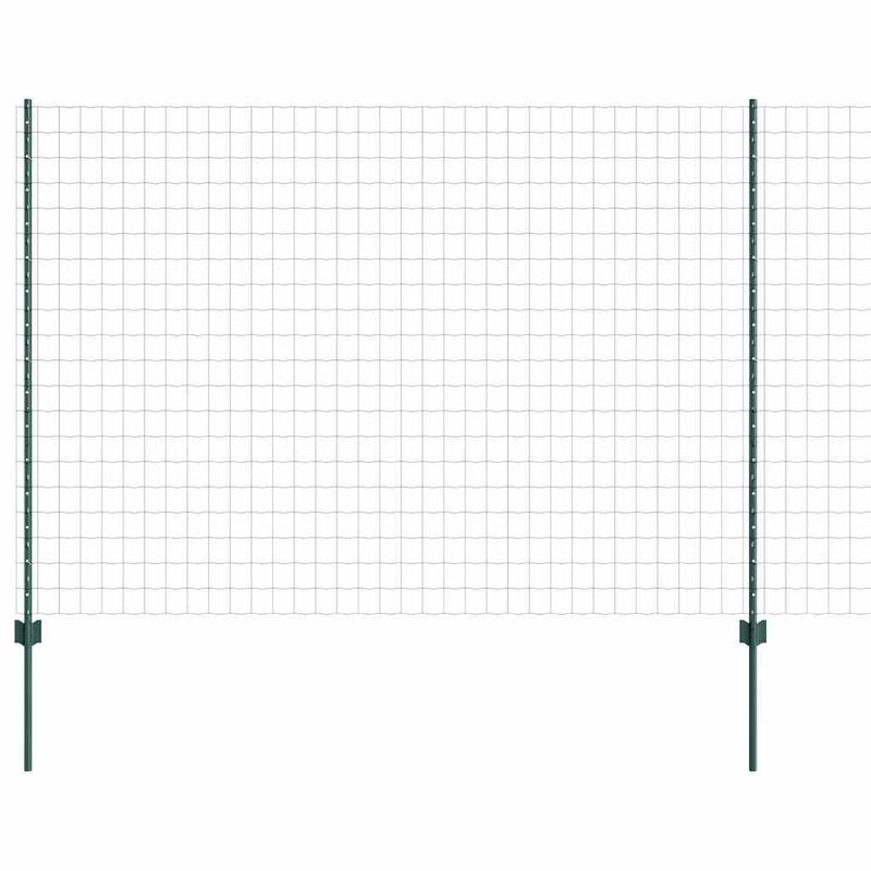 Chargez l'image dans la visionneuse de la galerie, Vidaxl hek met paal groen 1,6 x 10 m staal en pvc