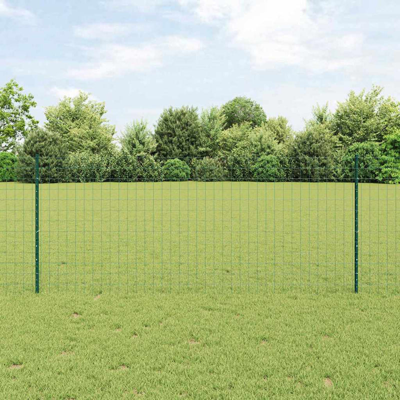 Chargez l'image dans la visionneuse de la galerie, Vidaxl hek met paal groen 1 x 25 m staal