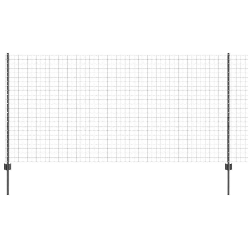 Chargez l'image dans la visionneuse de la galerie, Vidaxl hek met paal grijs 1,2 x 10 m staal en pvc
