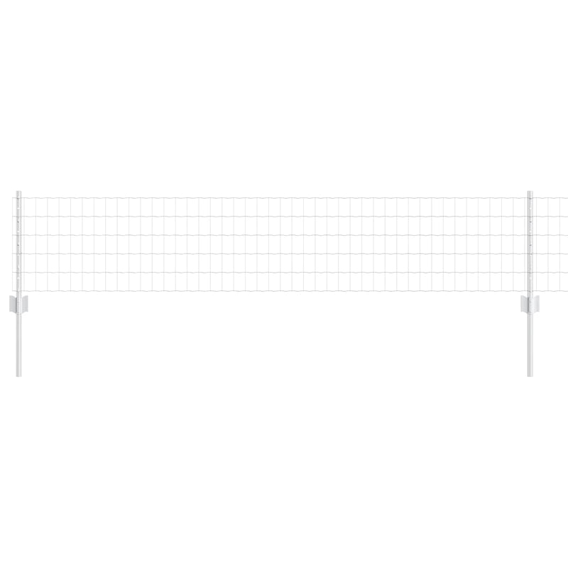 ギャラリービューアに画像をロードする, Vidaxl hek met paal zilver 0,4 x 10 m staal